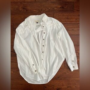 White cotton button up